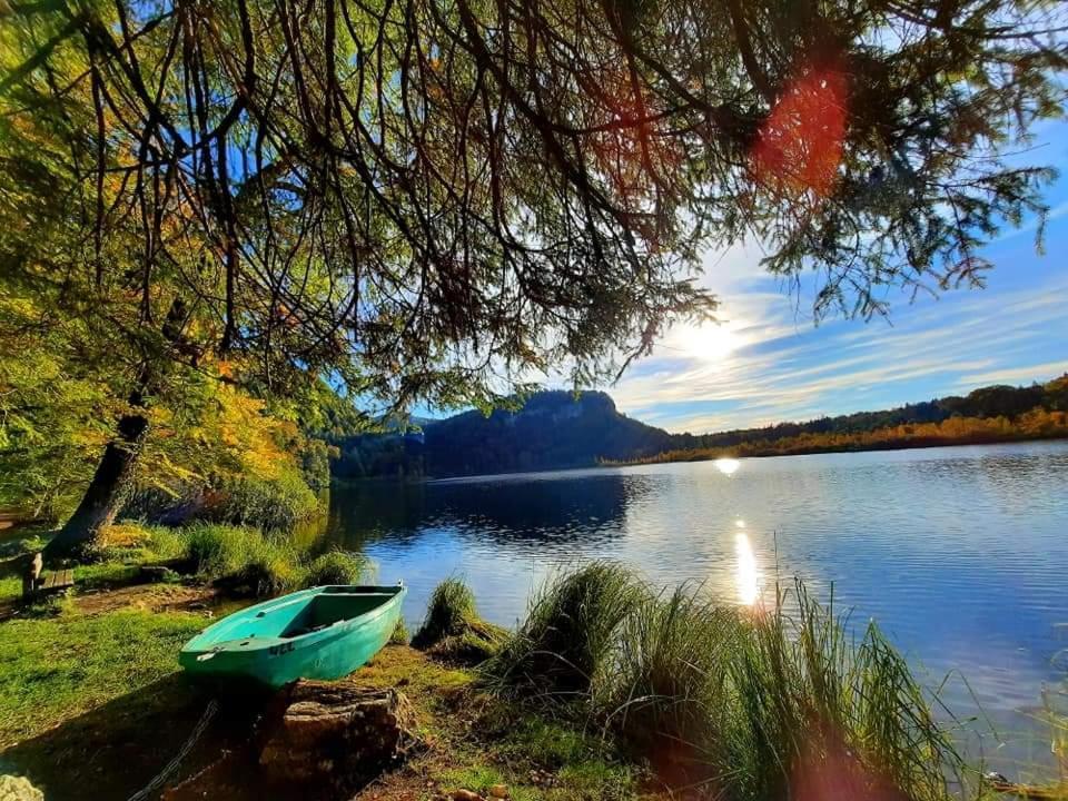 Le Jura En Toutes Saisons Piscine, Spa, Location Vtt, Balades 2Cv, Climatisation Bonlieu Buitenkant foto