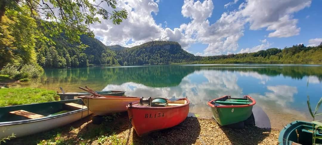 Le Jura En Toutes Saisons Piscine, Spa, Location Vtt, Balades 2Cv, Climatisation Bonlieu Buitenkant foto